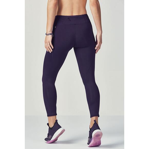 Fabletics Gia Powerlite Capri Cropped Legging Eclipse Purple XL - Picture 2 of 11